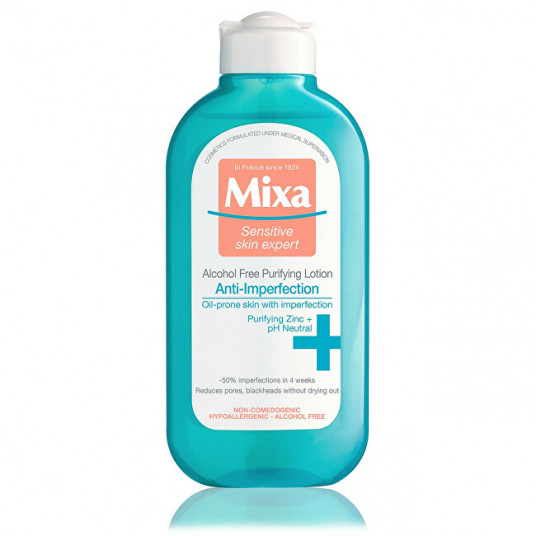 Mixa - Cleansing lotion without alcohol Sensitiv e Skin Expert (Alcohol Free Purifying Lotion) 200 ml