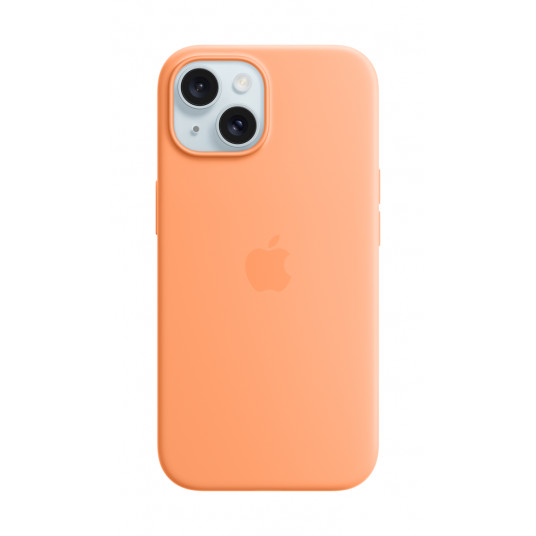  Dėklas Apple Iphone 15 Silicone Case with MagSafe - Orange Sorbet 