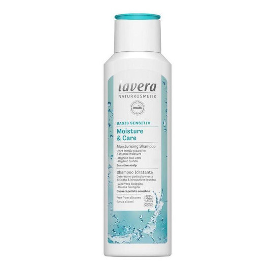 Lavera - BIO moisturizing shampoo with almond milk and aloe vera Basis Sensitiv (Moisture & Care Shampoo) 250 ml