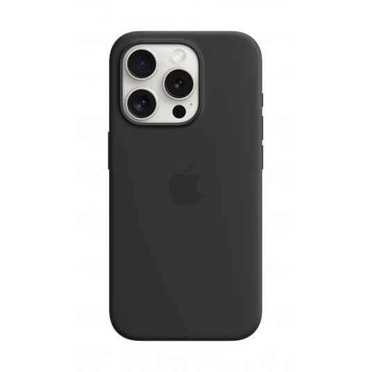  Dėklas Apple Iphone 15 Pro Silicone Case with MagSafe - Black 