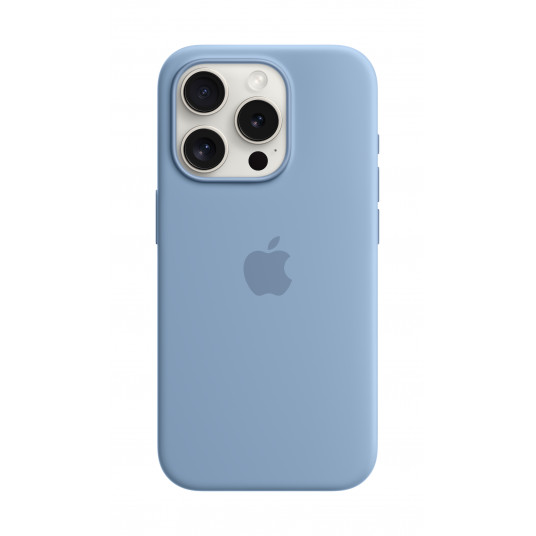  Dėklas Apple Iphone 15 Pro Silicone Case with MagSafe - Winter Blue 