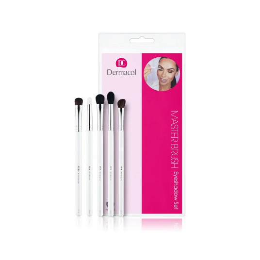  Dermacol - Cosmetic brush set with case and Master Brush (Eyeshadow Set) 