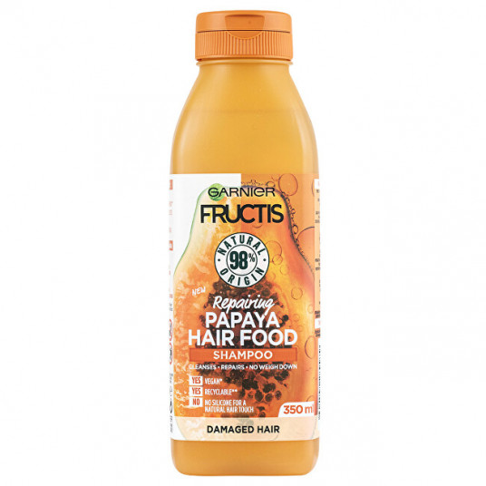 Garnier - Regenerating shampoo for damaged hair Fructis Hair Food (Repairing Papaya Shampoo) 350 ml