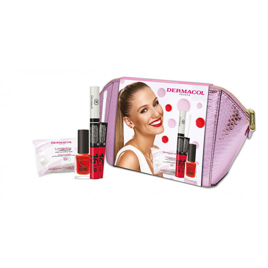  Dermacol - Gift set of decorative cosmetics Gift Set 16H Lip Color 