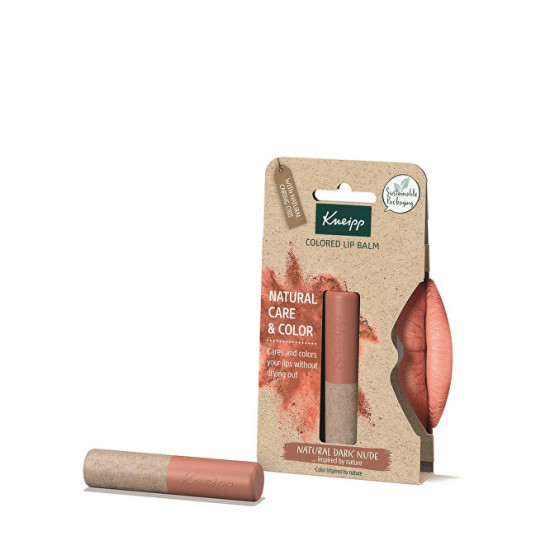  Kneipp - Color lip balm Natura l Dark Nude ( Color ed Lip Balm) 3.5 g 