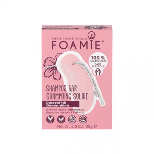 Foamie - Shampoo for damaged hair Hibiskiss (Shampoo Bar) 80 g