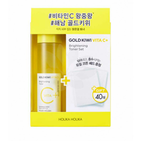  Holika Holika - Gold Kiwi Vita C + Brightening Toner Set Brightening Skin Care Gift Set 