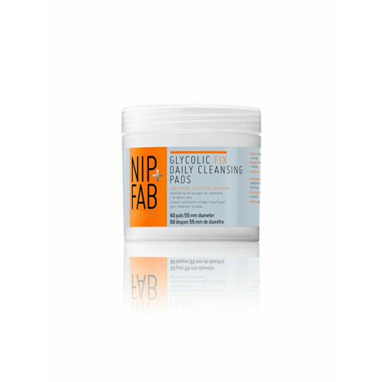 NIP + FAB - Čisticí pleťové tamponky Glycolic Fix (Daily Cleansing Pads) 60 ks 