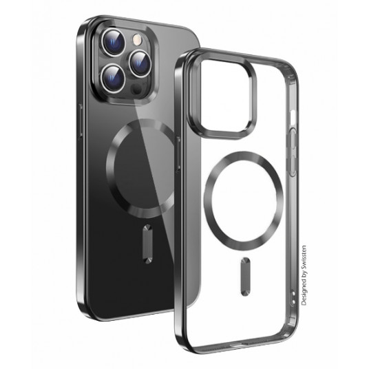  Swissten Clear Jelly Magstick Metallic Case for Apple iPhone 14 