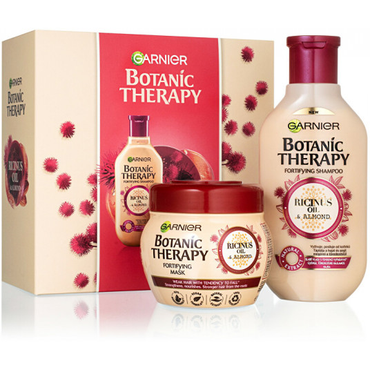 Garnier - Botanic Therapy Ricinus Oil & Almond strengthening care gift set for weak and brittle hair