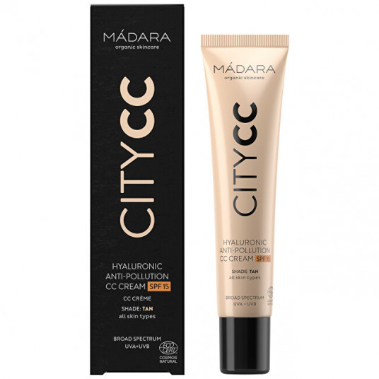 MÁDARA - CC cream SPF 15 Tan Citycc (Hyaluronic Anti-Pollution Cc Cream) 40 ml