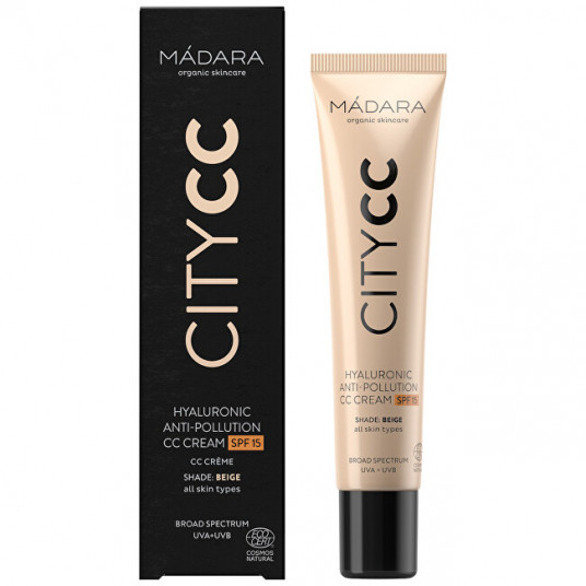 MÁDARA - CC cream SPF 15 Beige Citycc (Hyaluronic Anti-Pollution Cc Cream) 40 ml