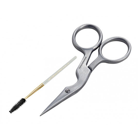  Tweezerman - Brow Shaping Scissors & Brush Stainless Steel 