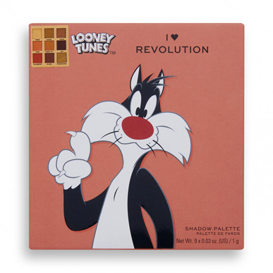 I Heart Revolution - Eye shadow palette Looney Tunes X Sylvester ( Mini Shadow Palette) 9 g