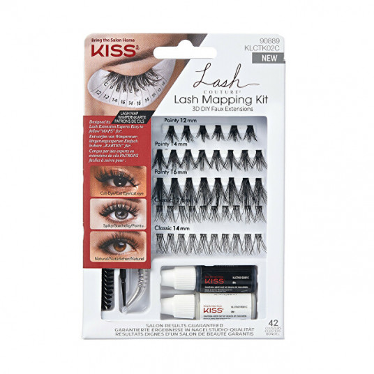 KISS - Artificial Tufted Eyelashes 3D DIY Faux Extensions Lash Mapping Kit