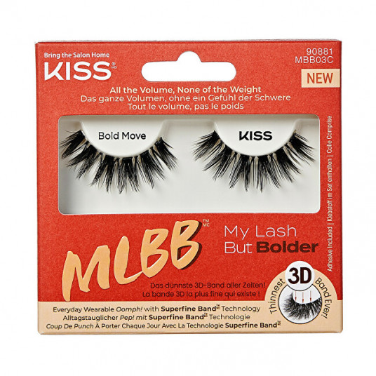 KISS - Artificial eyelashes MLB bolder - Bold Move