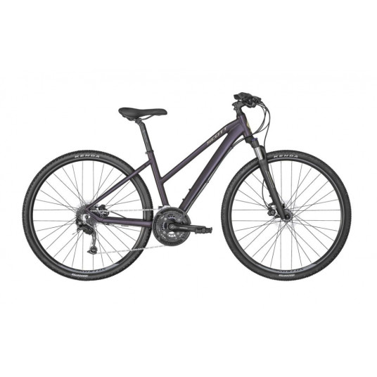Dviratis 28" Scott Sub Cross 30 Lady tamsiai violetinis - s