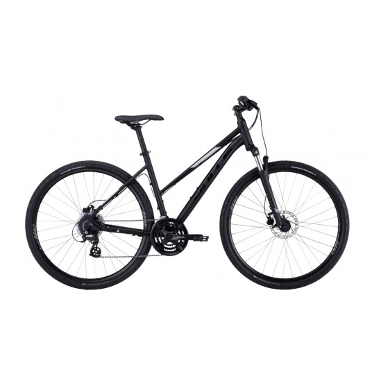 Dviratis 28" Bulls Crossbike 1 trapez 24g juodas matinis - 54