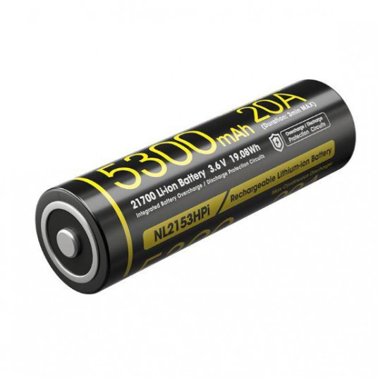  BATTERY RECH. LI-ION 3.6V/NL2153HPI(5300MAH) NITECORE 