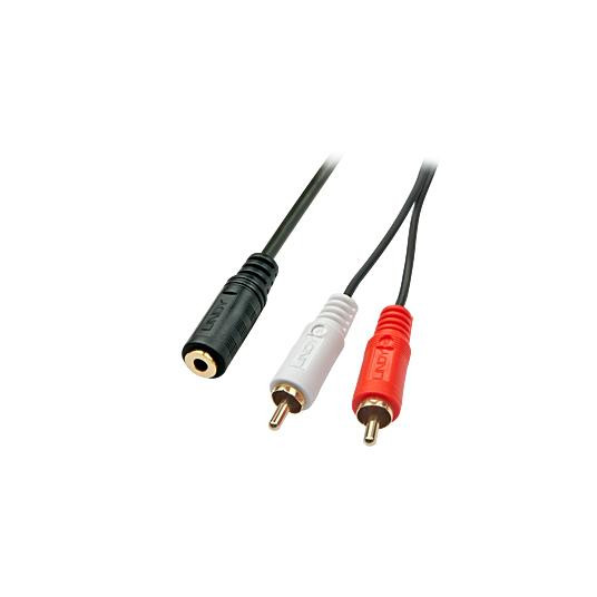  CABLE ADAPTER AUDIO/VIDEO/0.25M 35677 LINDY 