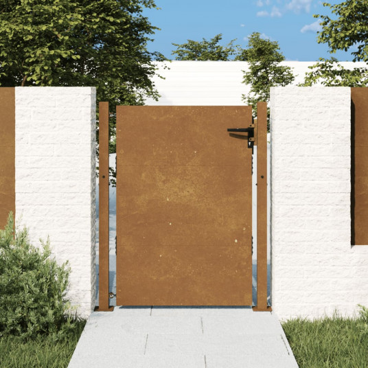 Sodo vartai, 105x130cm, corten plienas