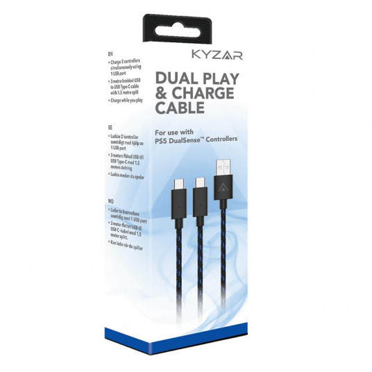  Cable Kyzar DUO charging cable PS5 