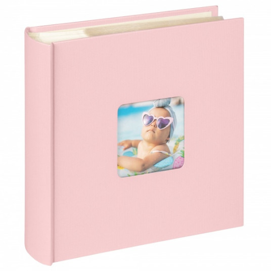  Albumas WALTHER ME-110-BR Fun rose 10x15 200, balti lapai | kišeninis | knyginio rišimo | viršelyje keičiama nuotrauka 