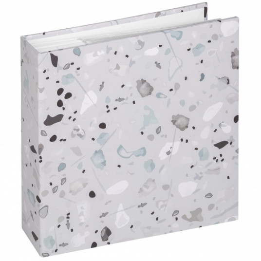  Albumas WALTHER ME-298-3 Terrazzo stone grey 10x15 200, balti lapai | kišeninis | knyginio rišimo 