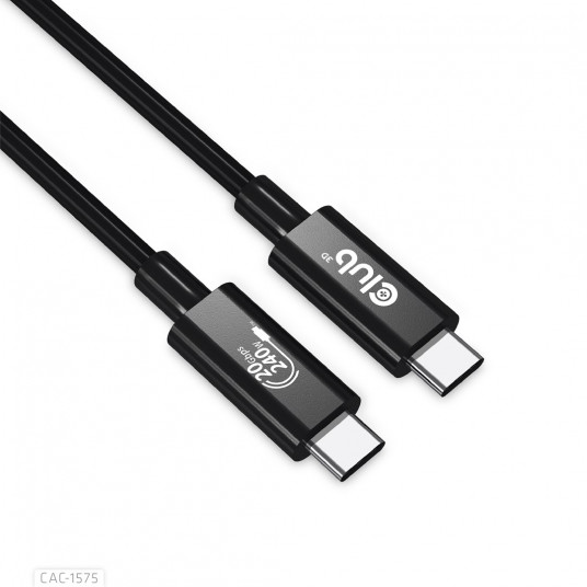  CLUB3D CAC-1575 USB kabelis 2 m USB4 Gen 2x2 USB C Juoda 