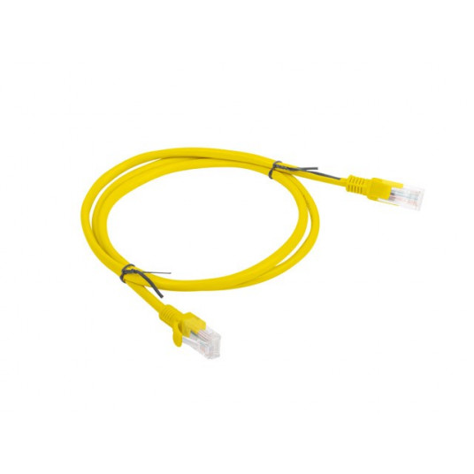  Lanberg Patchcord RJ45, Kat. 5e, UTP, 1 m, geltonos spalvos 