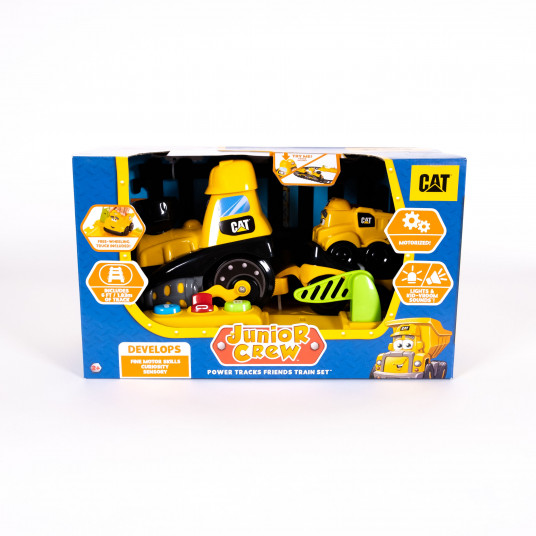  CAT traukinys su šviesomis ir garsais Junior Crew, 82489 