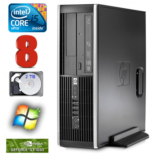  HP 8100 Elite SFF i5-650 8GB 2TB GT1030 2GB DVD WIN7Pro 