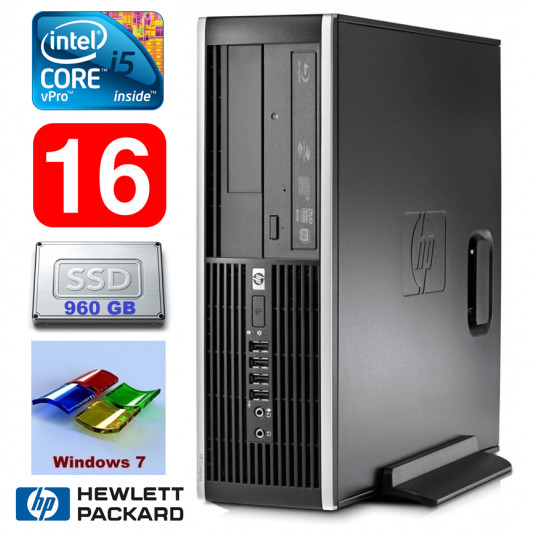 HP 8100 Elite SFF i5-650 16GB 960SSD DVD WIN7Pro