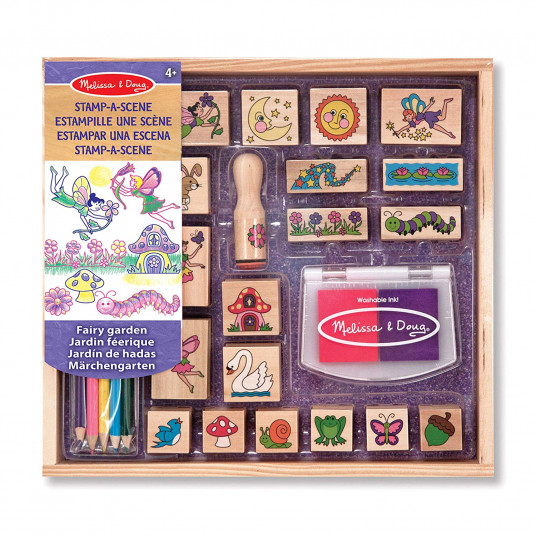 MELISSA&DOUG Antspaudukų rinkinys „Fėjų sodas“