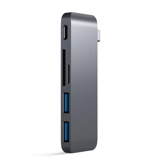 USB Hub Satechi USB-C Pass Through USB Hub - 3-in-1 Space Grey
