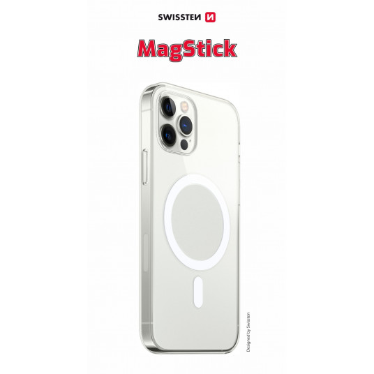  Swissten Clear Jelly MagStick Back Cace for Apple iPhone 15 Pro Max 