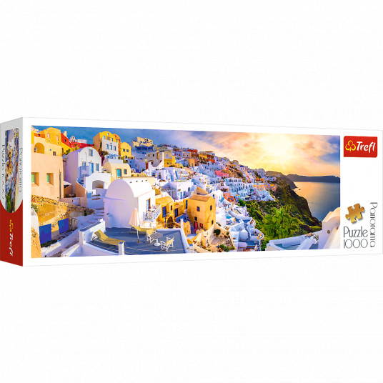 TREFL panoraminė dėlionė „Santorini“, 1000 det.