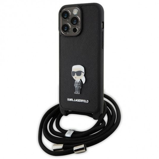 Karl Lagerfeld KLHCP15XSASKNPSK Hard Case for Apple iPhone 15 Pro Max