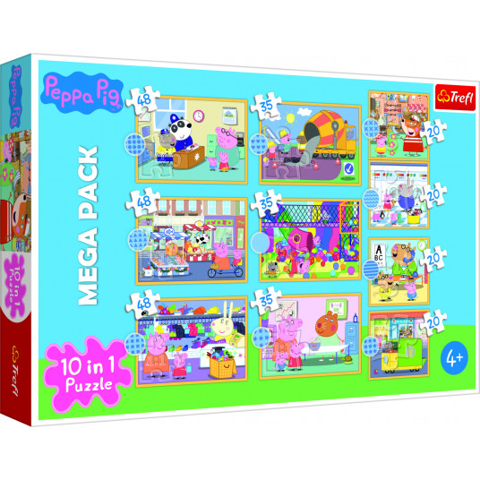 TREFL PEPPA PIG 10 dėlionių rinkinys „Kiaulytė Pepa“ 