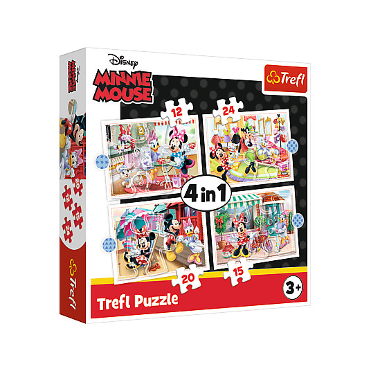 TREFL DISNEY 4 dėlionių rinkinys„Minnie pele“
