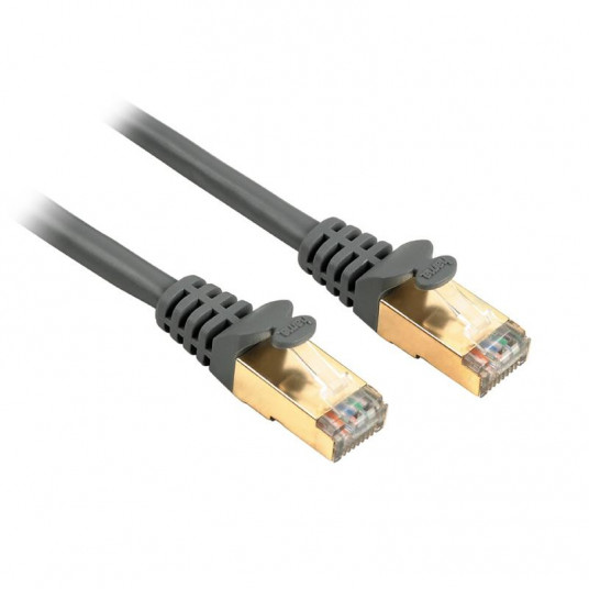  Cable CAT5e STP Hama 10m gold-plated, grey 