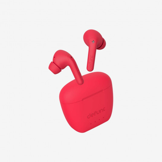 Defunc True Audio Earbuds, In-Ear, Wireless, Red 