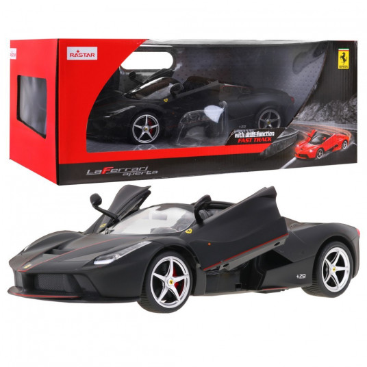 NUOTOLINIU BŪDU VALDOMAS AUTOMOBILIS FERRARI LAFERRARI APERTA, JUODAS