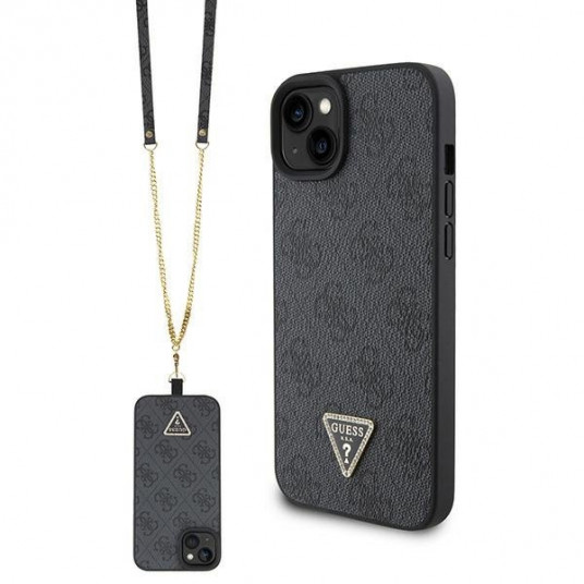 Guess Crossbody 4G Metal Logo Back Case for Apple iPhone 15 Plus