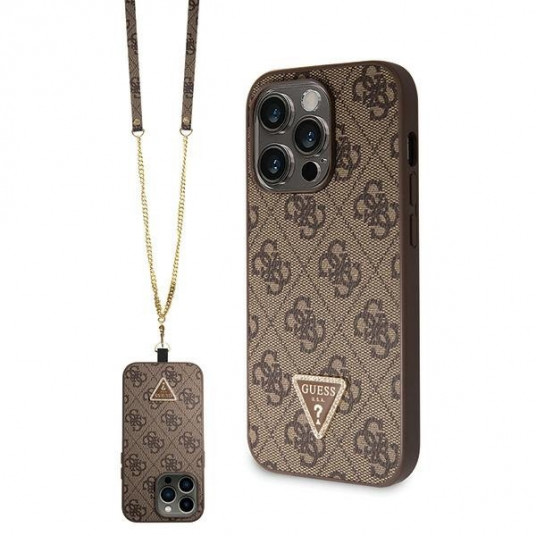 Guess Crossbody 4G Metal Logo Back Case for Apple iPhone 15 Pro