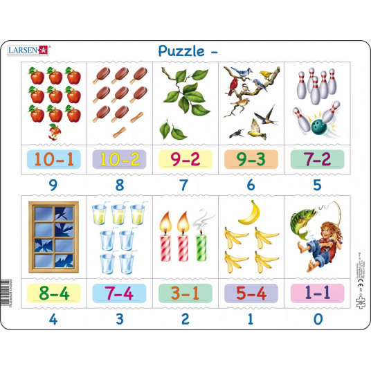 Dėlionė (puzzle) Atimtis (20)