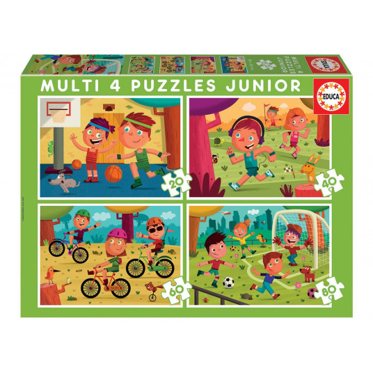 4 dėlionės (puzzle) SPORTAS 3-6 metų
