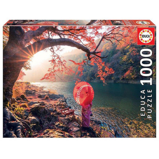  Dėlionė (puzzle) 1000 SAULĖTEKIS KASTSUROS UPĖJE, JAPONIJA 12-99 metų 