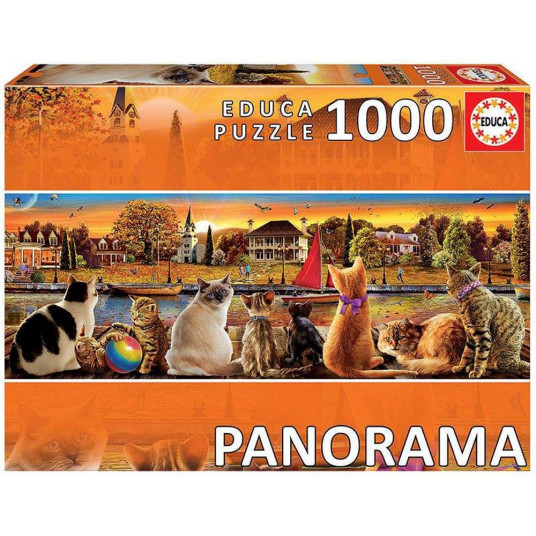  Dėlionė (puzzle) 1000 KAČIŲ KRANTINĖ "PANORAMA"12-99 metų 