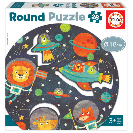 Dėlionė apvali (puzzle) 28 dalių KOSMOSAS